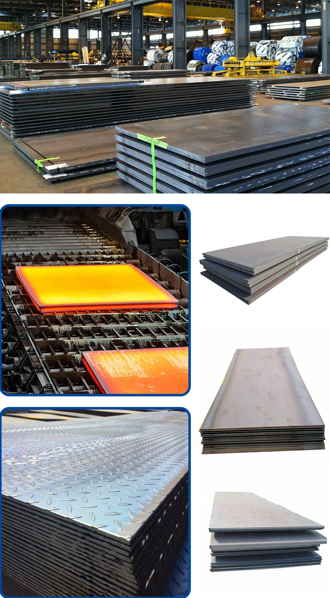 A36 S235 S355 St37 St52 Q235B Q34 Cold Rolled/Hot Rolled/Stainless/Titanium/Wear Resistant/Carbon Hastelloy/Monell Alloy/Aluminum/Copper/Galvanized/ Steel Plate