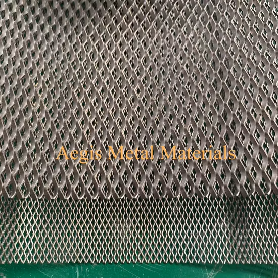 feuille de maille augmentée par métal titanique Gr1 Gr2 de 0.6mm 2.7mm 3*6 5*10mm