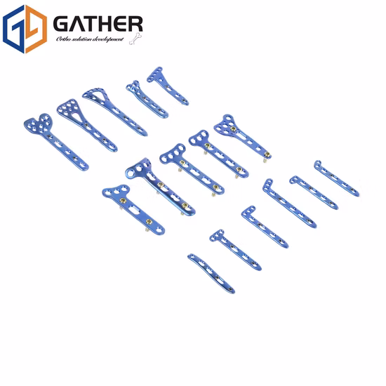 Plaque de verrouillage orthopédique en titane de la plaque latérale distale de l'humérus 3mm